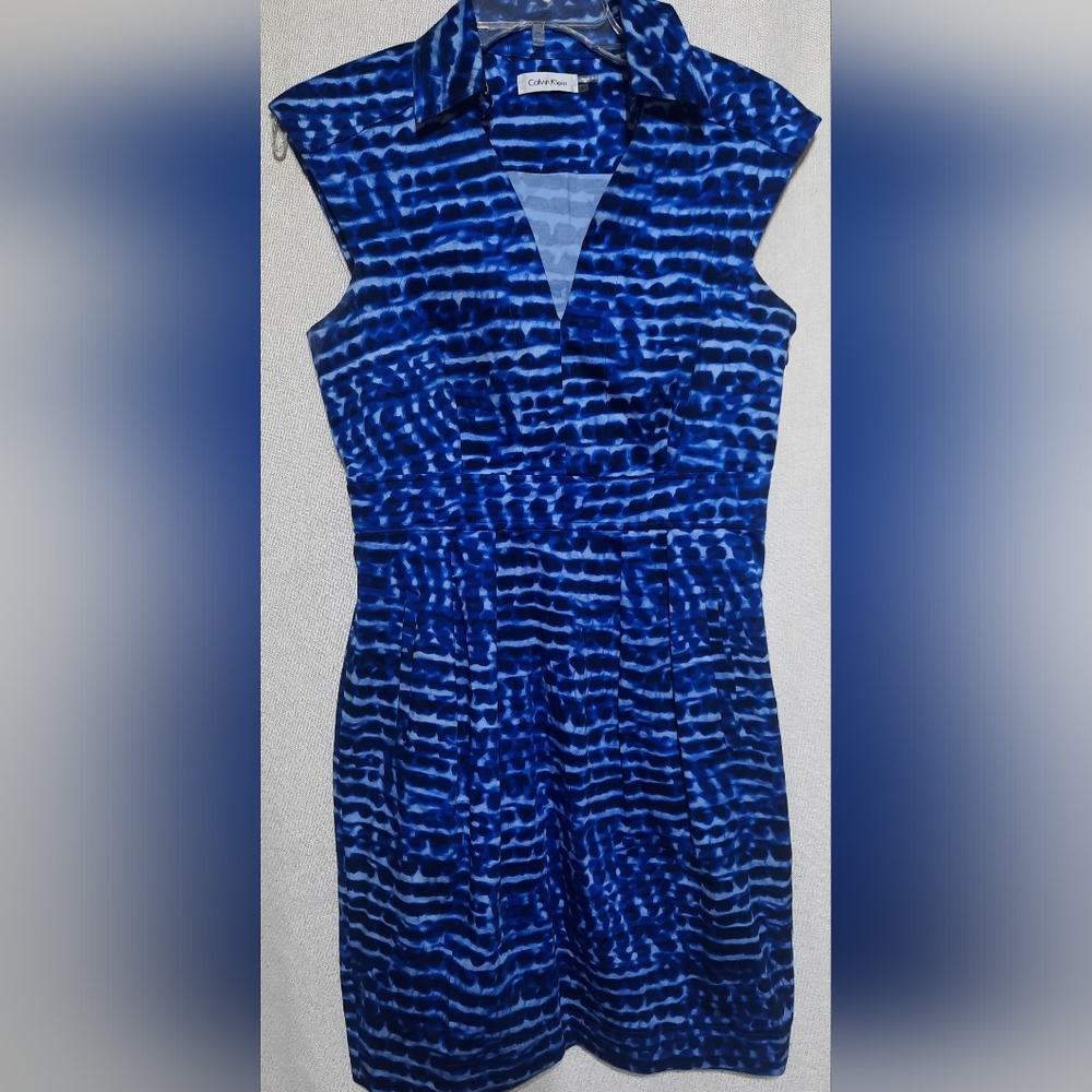 Calvin Klein Blue Midi Dress